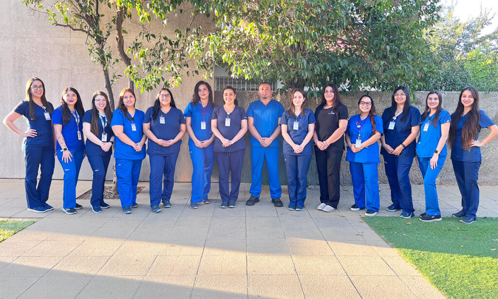 Equipo de quimioterapia ambulatoria de Oncovida, centro oncológico, sede Providencia