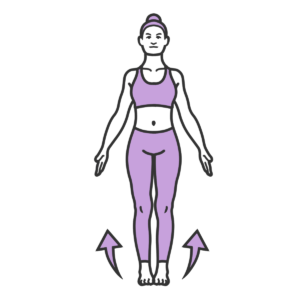 Yoga postura de la montaña modificada