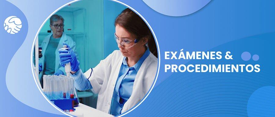 exámenes de laboratorio y procedimientos ambulatorios oncovida