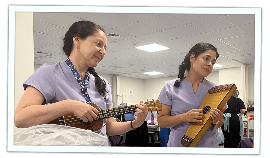 Sesiones de musicoterapia en centro médico Oncovida. Providencia, Santiago