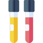 ícono test de sangre y orina
