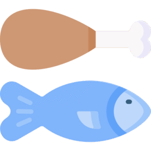 icono de carnes magras, pescado y pollo